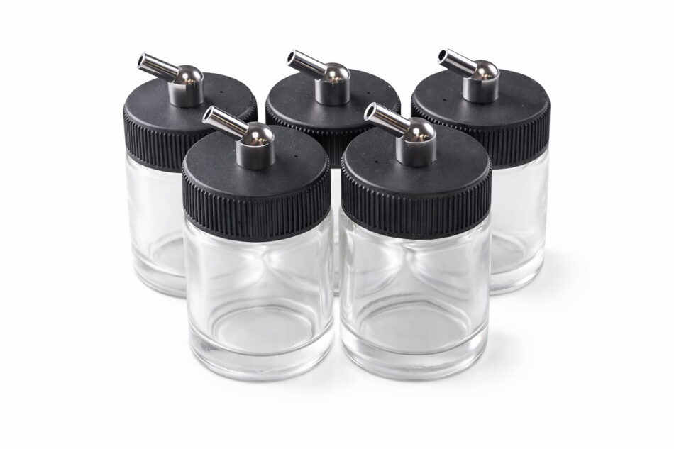 1oz Glass Bottles to suit AB-138 and Badger 350 (Pack of 5)