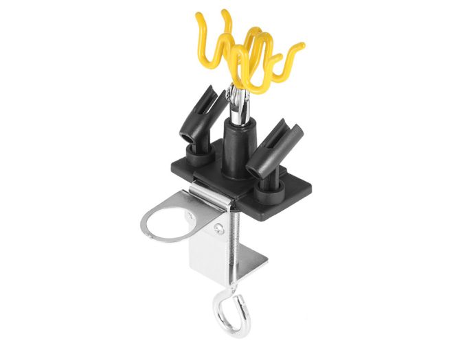 Two-brush Clamp-on Airbrush Holder Stainless Steel Airbrush Stand  Table-mount Airbrush Holder Station for Most Airbrush