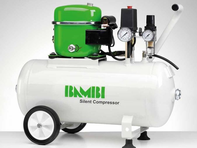 Bambi BB24 Silent Compressor with wheel kit