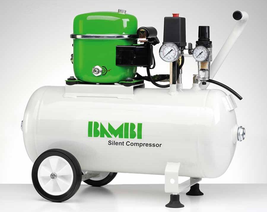 Bambi BB24 Silent Compressor with wheel kit