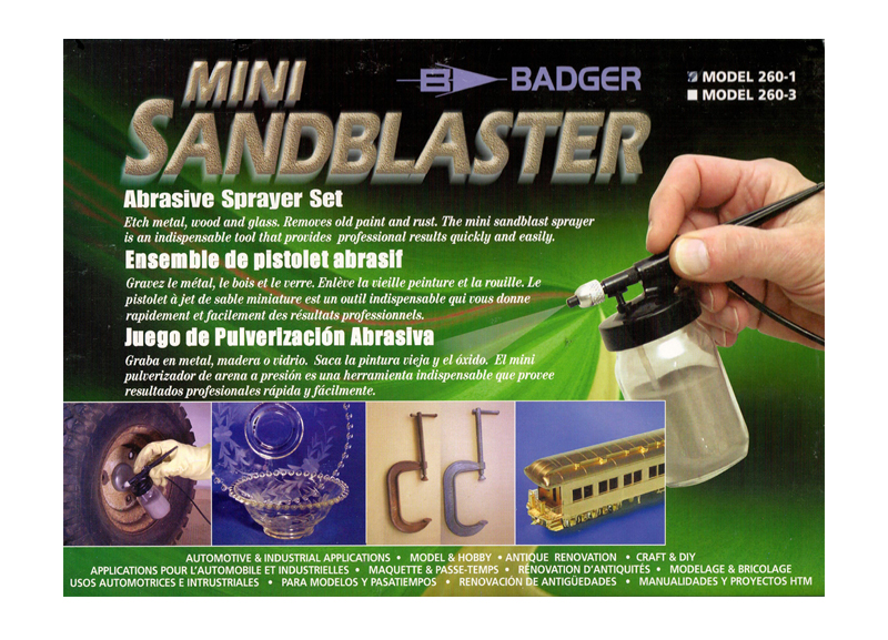 Badger Mini Sandblaster: Model 260-1 - Everything Airbrush