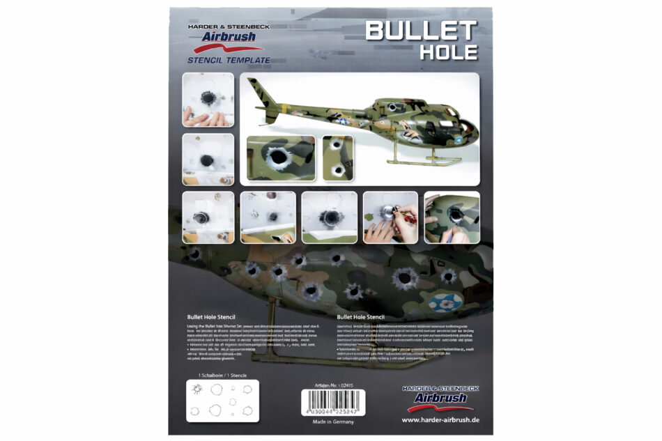 Harder & Steenbeck Stencil - Bullet Hole