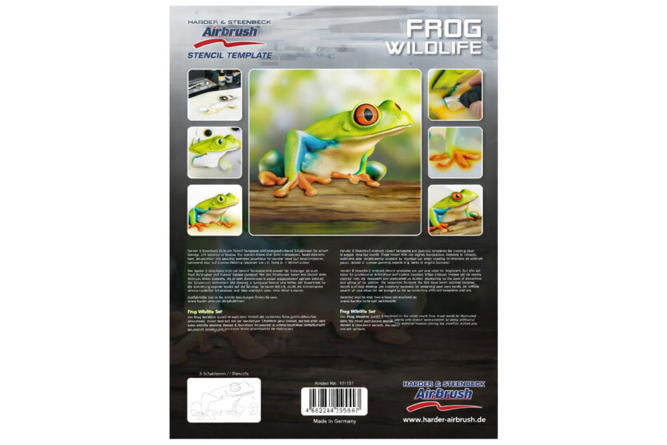 Harder & Steenbeck Stencil - Frog Wildlife