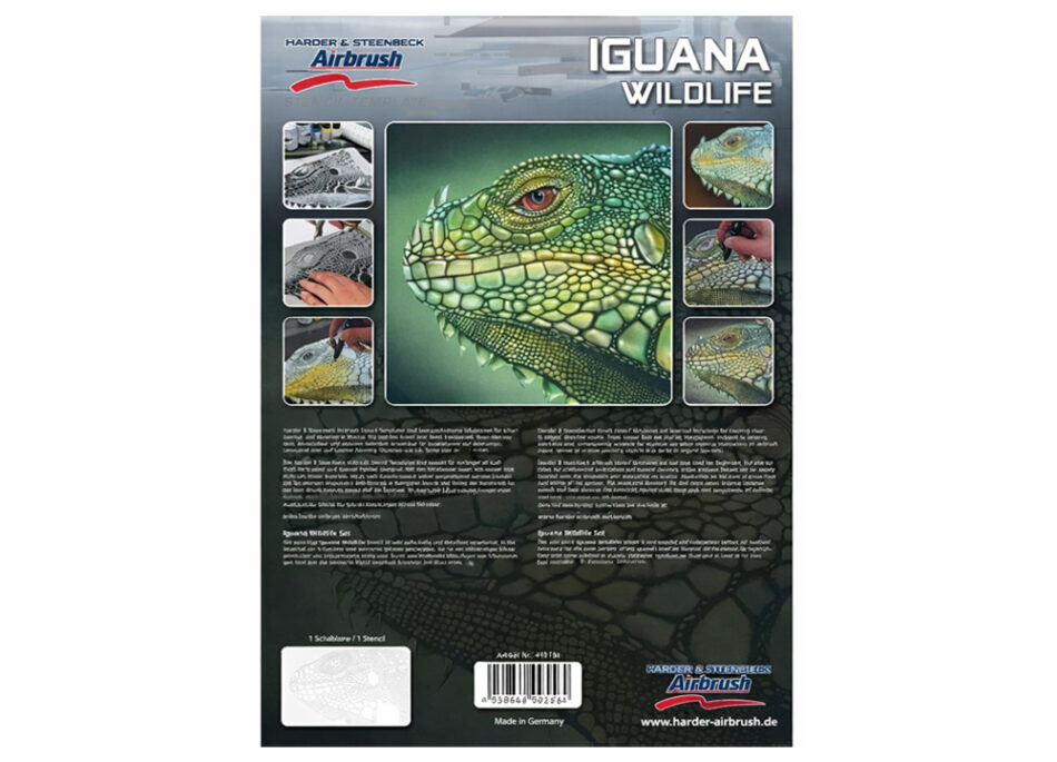 Harder & Steenbeck Stencil - Iguana Wildlife