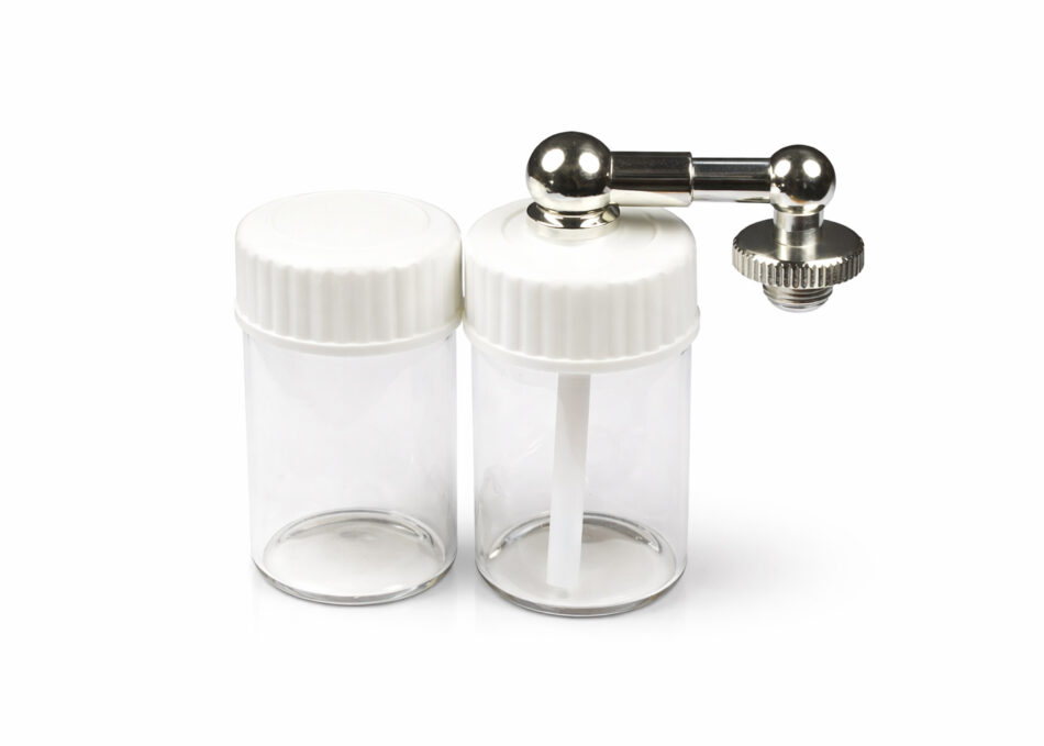 Harder & Steenbeck - Side Feed Conversion Set with Two 15ml Glass Paint Jars