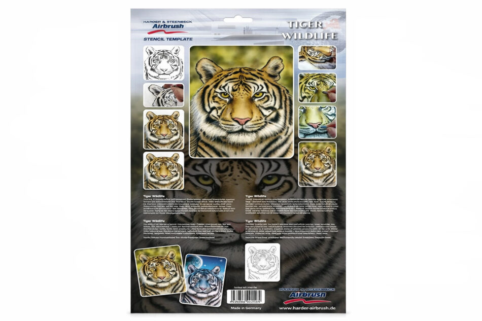 Harder & Steenbeck Stencil - Tiger Wildlife