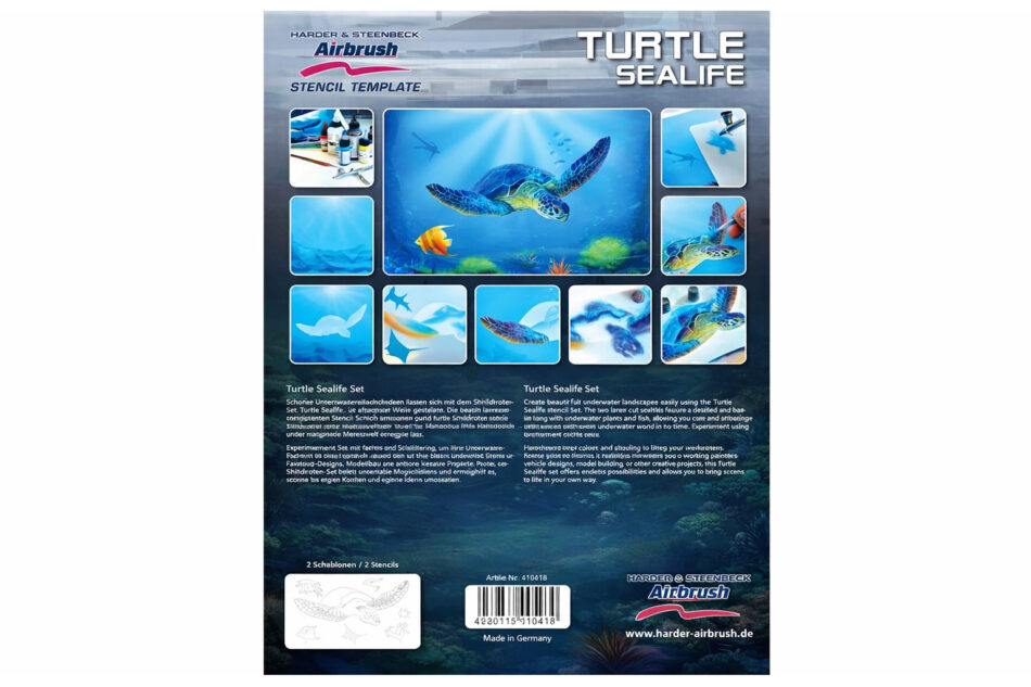 Harder & Steenbeck Stencil - Turtle Sealife
