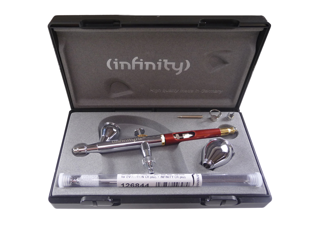 Harder & Steenbeck INFINITY CRplus 2 in 1 #2 Airbrush Brand New 0.2+0.4 nozzles 