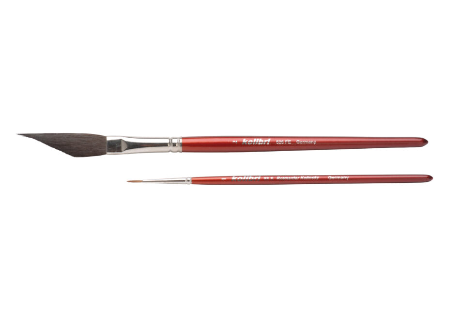 Kolibri Red Sable Brush Set 526 FE - Natural Hair (Pack of Two)