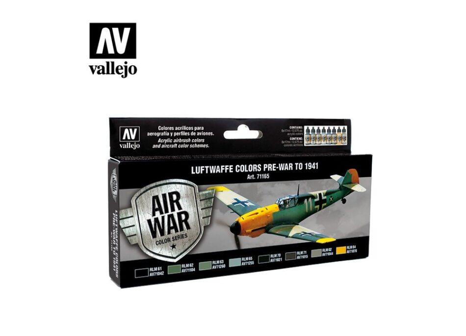 Vallejo Model Air Paint Set - Luftwaffe Colors Pre-War to 1941