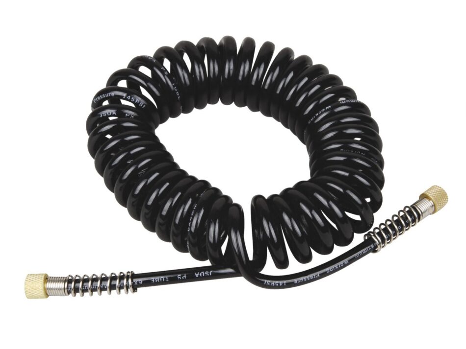 AB-22 Coiled Nylon Air Hose - 1/8" BSP