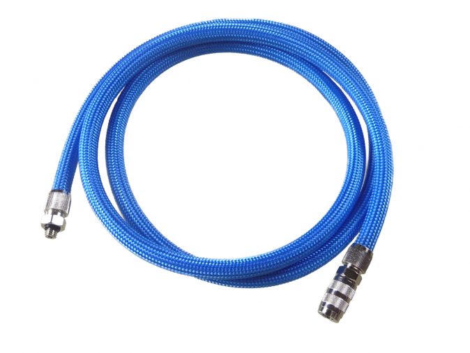 Harder & Steenbeck Braided Airbrush Hose with Quick Release Coupling to fit Modular Airbrush Holder-0