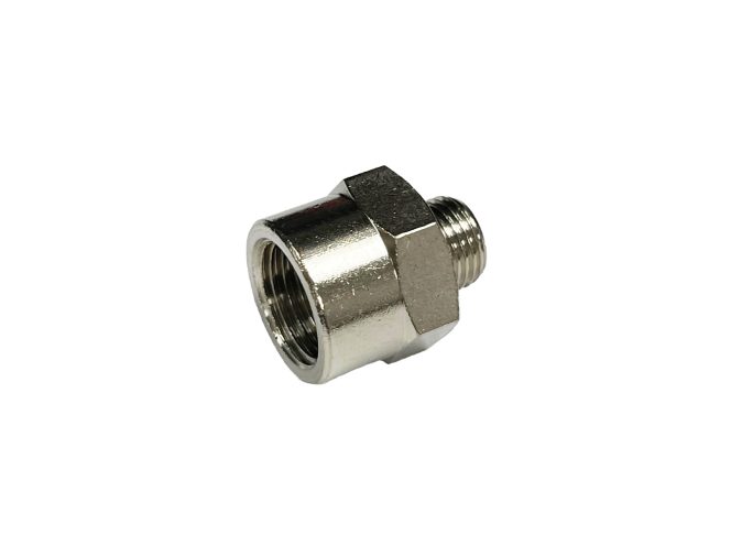 Tinksky Airbrush Hose Adapter 1/8 '' Male to 1/4 '' Male Airbrush Connector Adapter, Size: 2X1.1cm