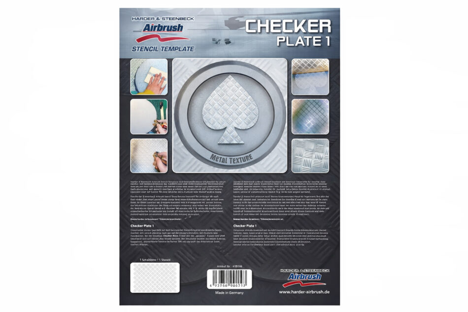 Harder & Steenbeck Stencil - Checker Plate 1