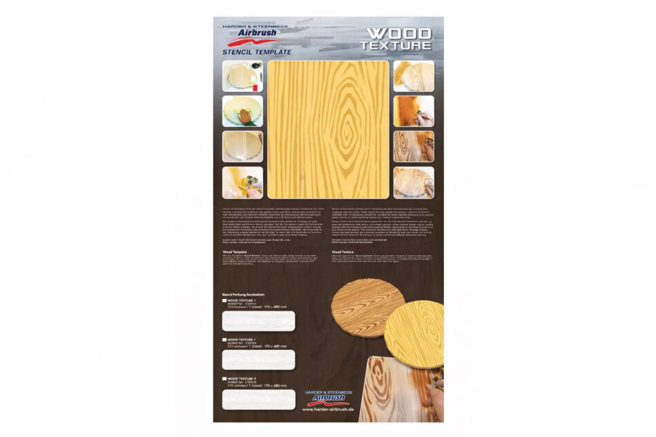 Harder & Steenbeck Stencil - Wood Texture 1