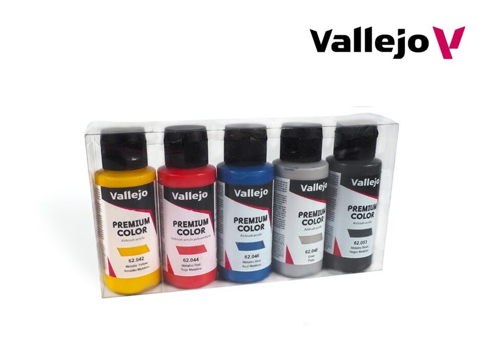 Vallejo Premium Paint Set - Metallic Colours (5 x 60ml)
