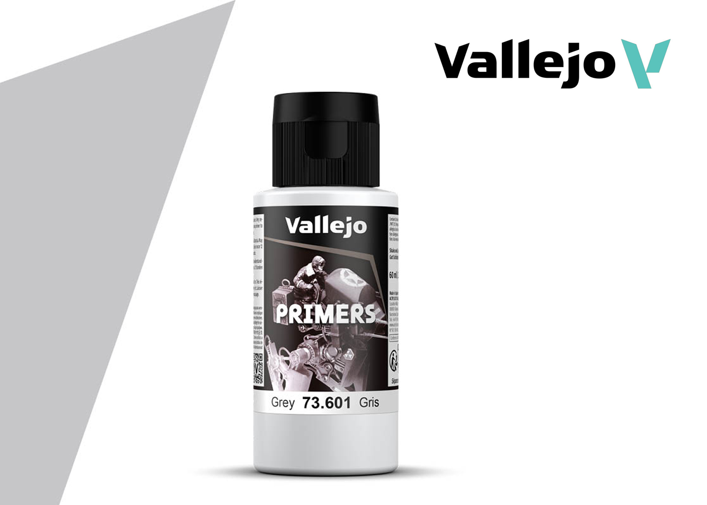  Vallejo Acrylic Paint, SURFACE PRIMER 70.601 Grey Gris : Arts,  Crafts & Sewing