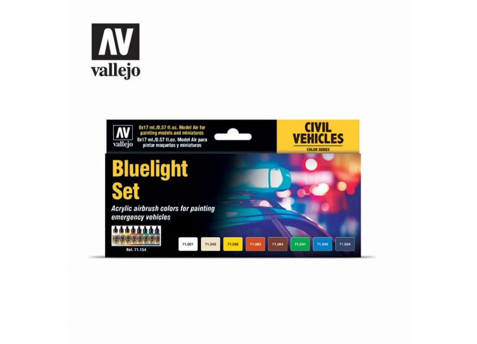 Vallejo Model Air Paint Set - Bluelight Set
