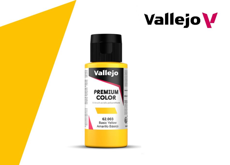 Vallejo Premium Colors - Opaque Basic Yellow (60ml)