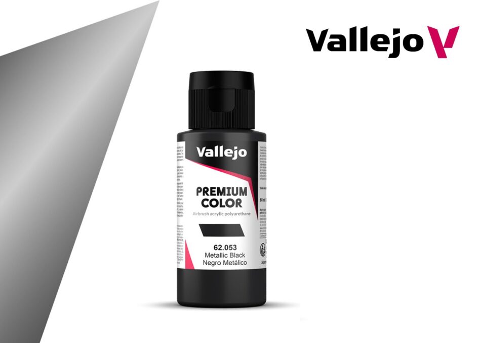Vallejo Premium Colors - Metallic Black (60ml)