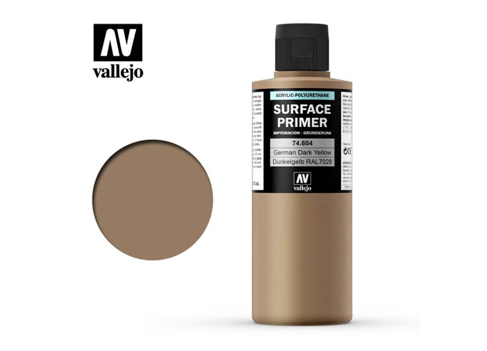 Vallejo Primers - German Dark Yellow (200ml)