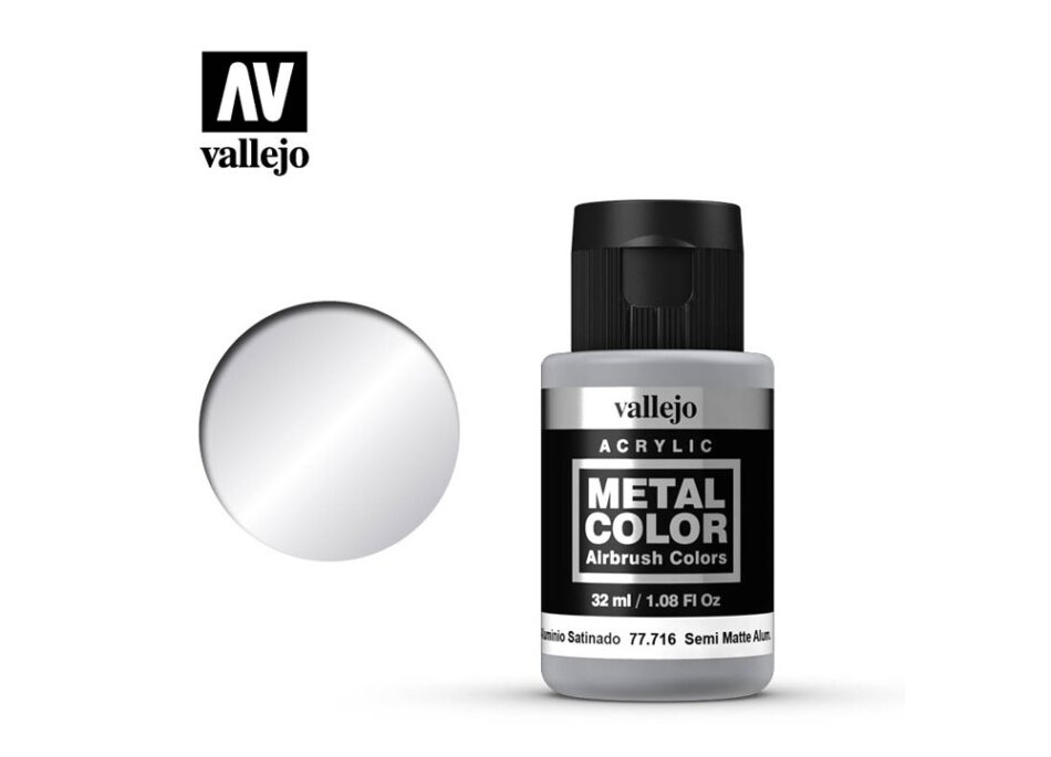 Vallejo Metal Color - Semi Matte Aluminium (32ml)