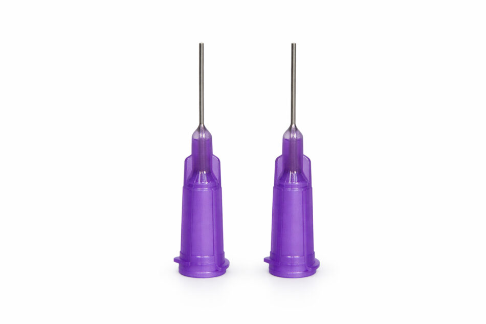 Micro Air Blower Air Needle Purple - 12.5mm Long (0.5mm) [Pack of Two]