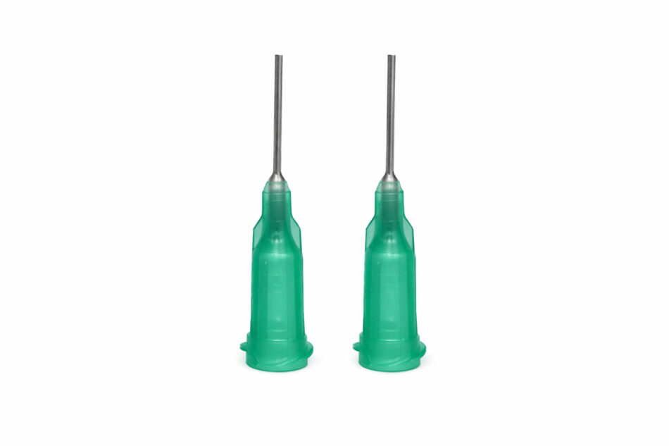 Micro Air Blower Air Needle Green - 12.5mm Long (0.8mm) [Pack of Two]
