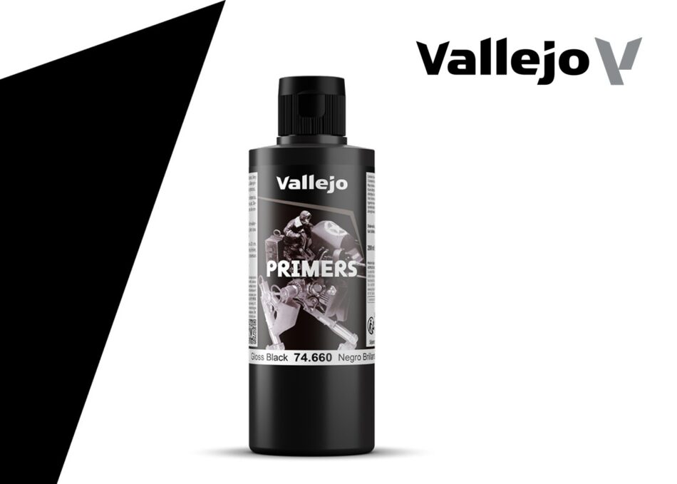 Vallejo Primers - Gloss Black (200ml)