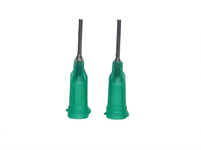 Micro Air Blower Air Needle Green - 12.5mm Long (0.8mm) - Pack of Two-0