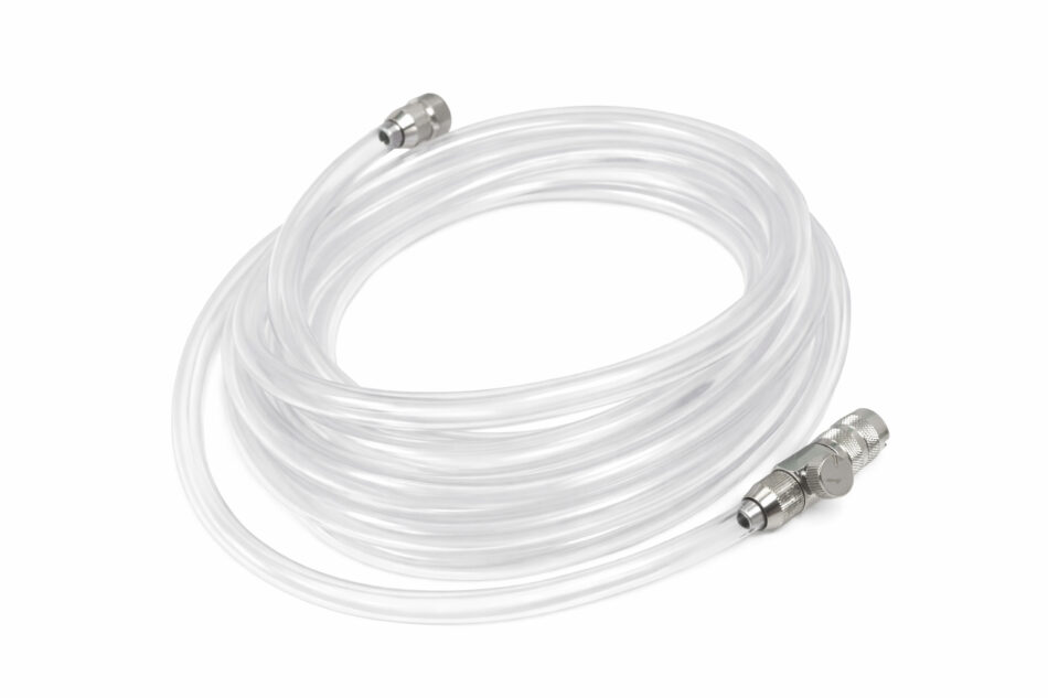 Harder & Steenbeck - 2.5m Airbrush Clear Hose with 1/8 BSP Female to Quick Release Coupling plus Air Flow Control