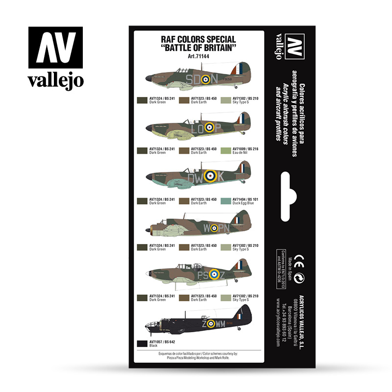 Vallejo 71.144 - Aircraft Colour Schemes