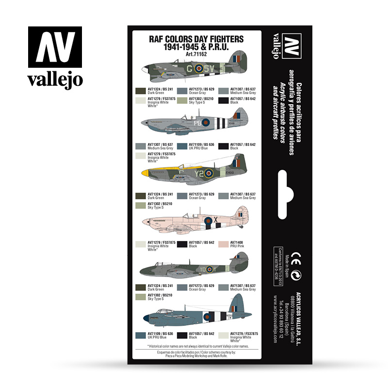 Vallejo 71.162 - Aircraft Colour Schemes