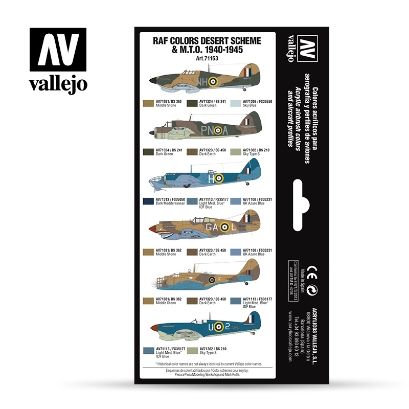 Vallejo 71.163 - Aircraft Colour Schemes