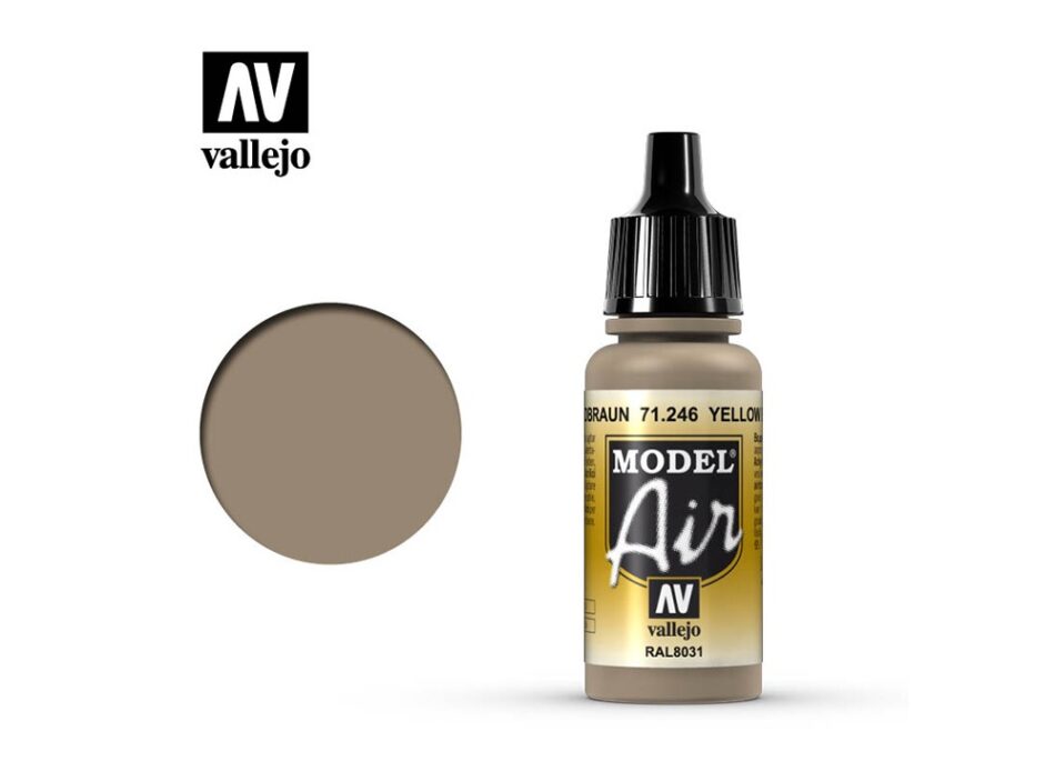 Vallejo Model Air - Yellow Brown (17ml)