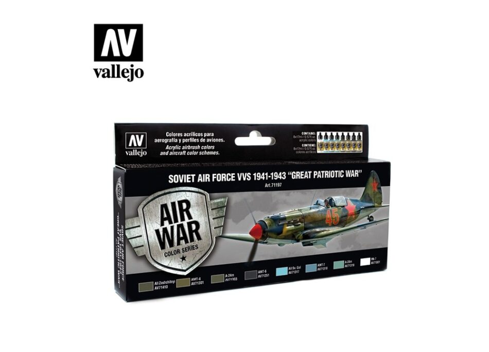 Vallejo Model Air Paint Set - Soviet Air Force VVS 1941 to 1943 "Great Patriotic War"
