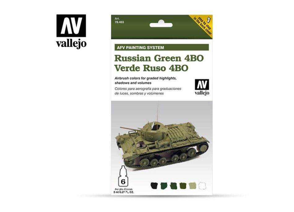 Vallejo AFV Armour Set - Russian Green 4BO