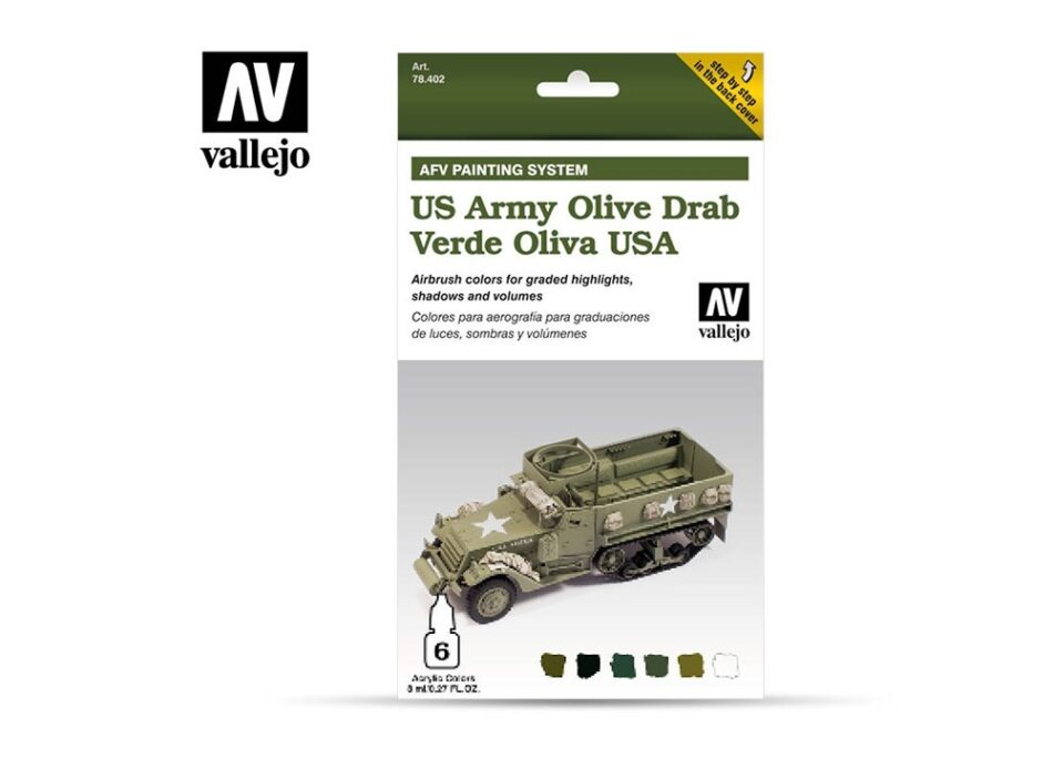 Vallejo AFV Armour Set - US Army Olive Drab
