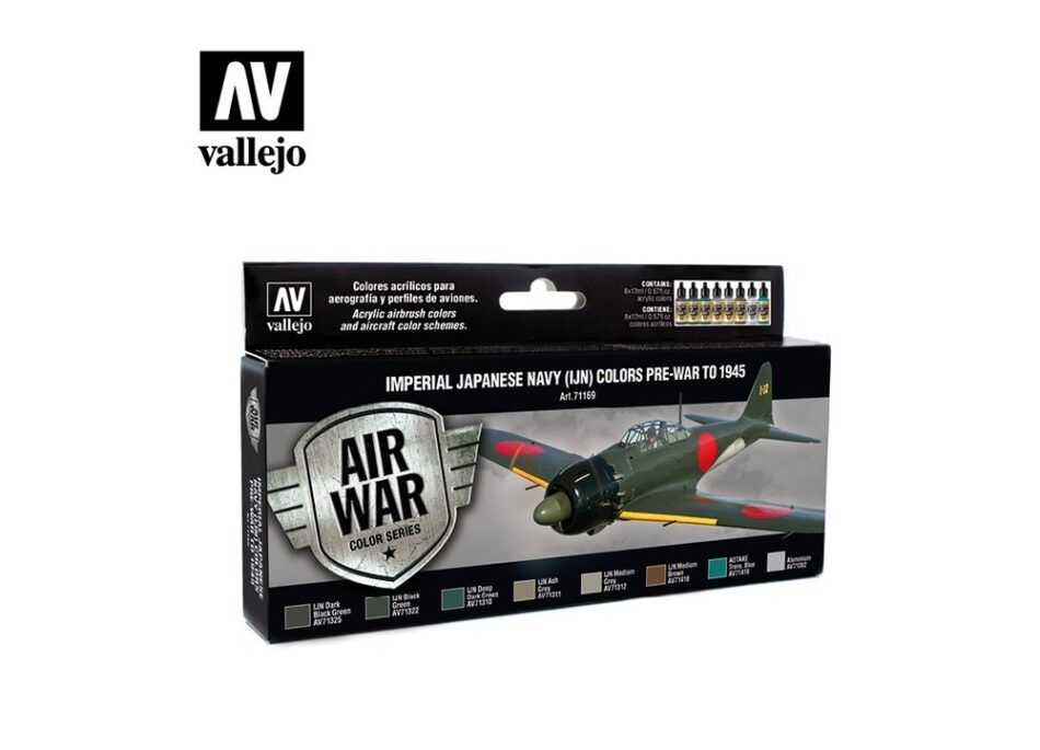 Vallejo Model Air Paint Set - Imperial Japanese Navy (IJN) Colors Pre-War to 1945