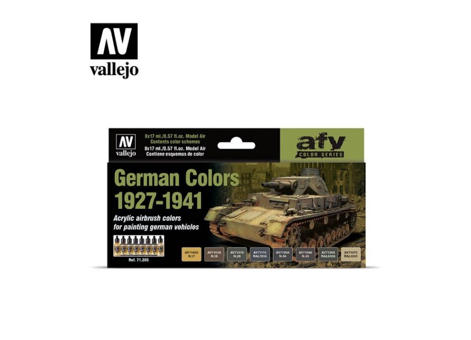 Vallejo Model Air Paint Set - German Colors 1927-1941