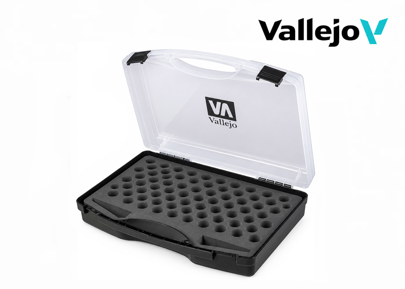 Vallejo Empty Paint Carry Case 70098 – Plastic Storage Case for 80 Paint Bottles