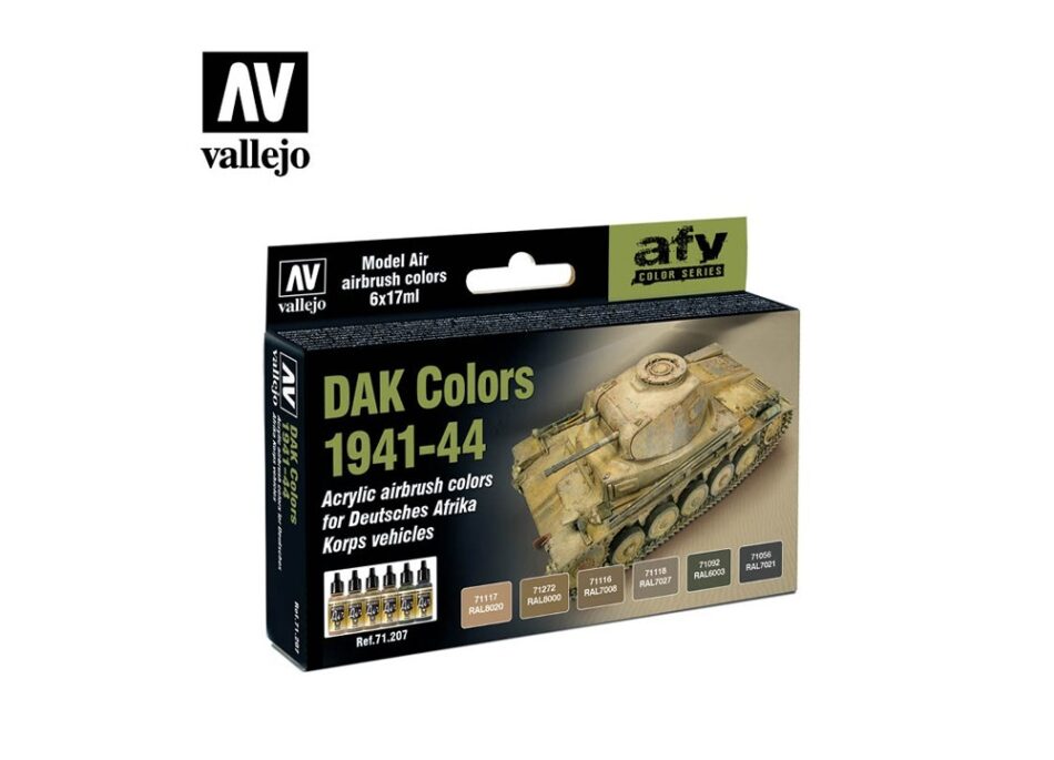 Vallejo Model Air Paint Set - DAK Colors 1941-1944