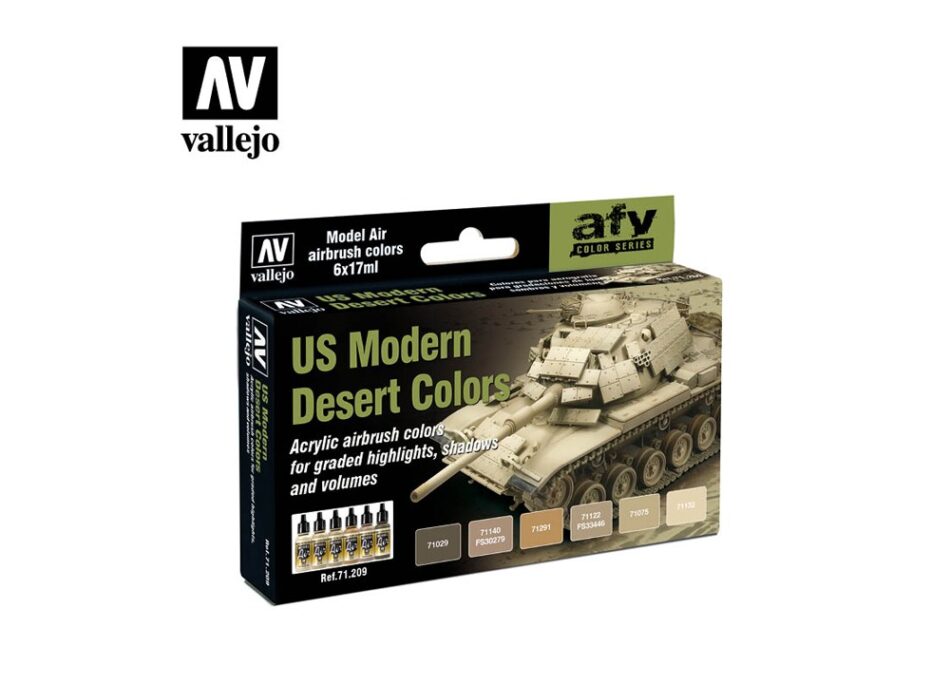 Vallejo Model Air Paint Set - US Modern Desert Colors