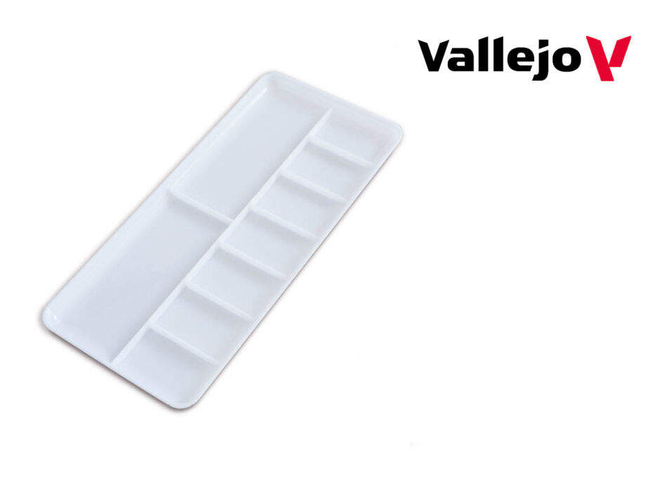 Vallejo - Rectangular Plastic Mixing Palette
