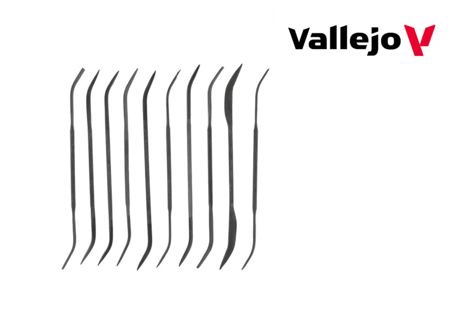 Vallejo Hobby Tools - Curved Files (Set of 10)