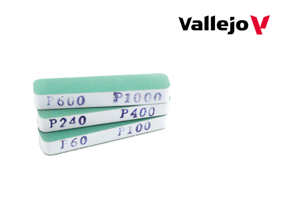 Vallejo Hobby Tools - Flexi Sanders Dual-Grit [90x19x12mm] (Set of 3)