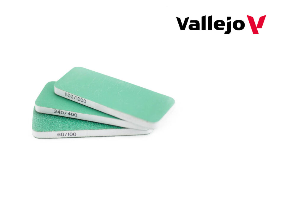 Vallejo Hobby Tools - Flexi Sanders Dual-Grit [80x30x6mm] (Set of 3)