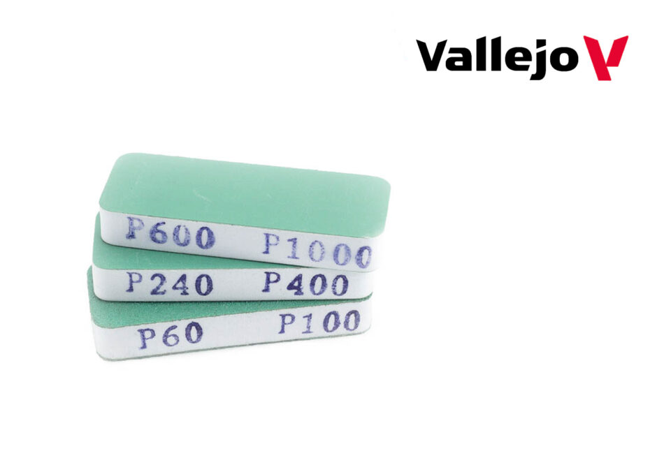 Vallejo Hobby Tools - Flexi Sanders Dual-Grit [80x30x12mm] (Set of 3)