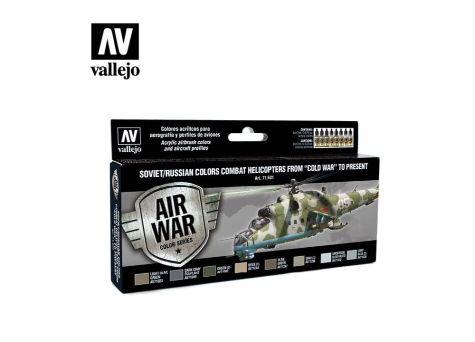 Vallejo Model Air Paint Set - Soviet/Russian Combat Helicopters from "Cold War" to Present