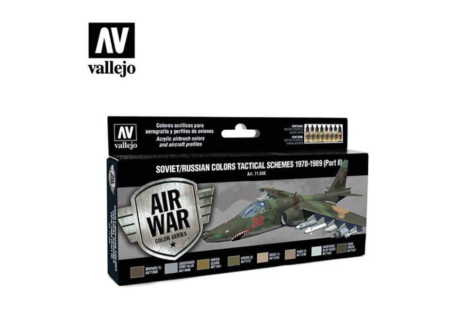 Vallejo Model Air Paint Set - Soviet Tactical Schemes 1978-1989 (Part II)